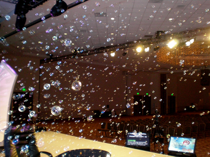 BUBBLES ON STAGE