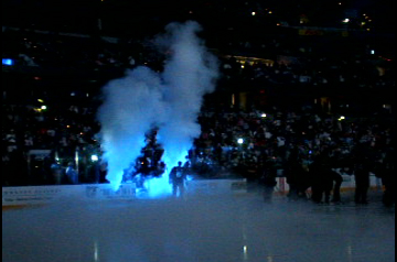 lightning player introduced with co2  jets Magic FX
