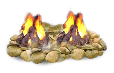 propane camp fire - firepit