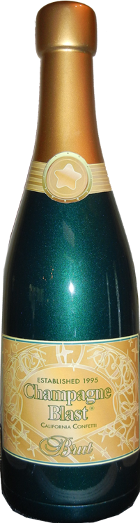 champange  bottle confetti cannon