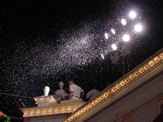 snow installed at disney