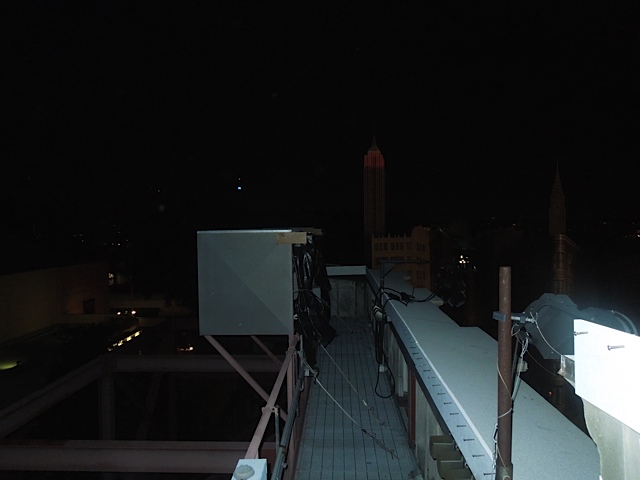 Disney roof top snow machines