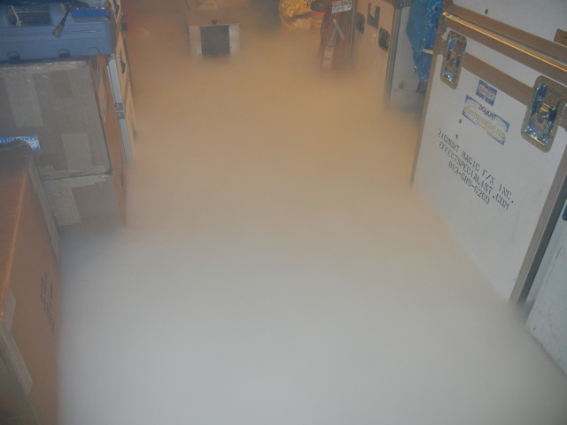 ice machine dry ice low lying smoke