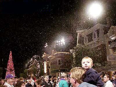 snow machines  at main street USA