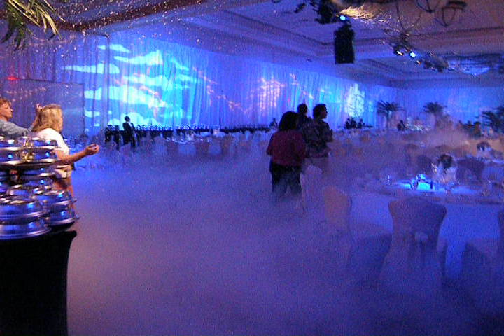 LSG cryo  low lying smoke for a walk-in at a convention
