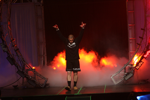 Low lying smoke at an RFC sports event