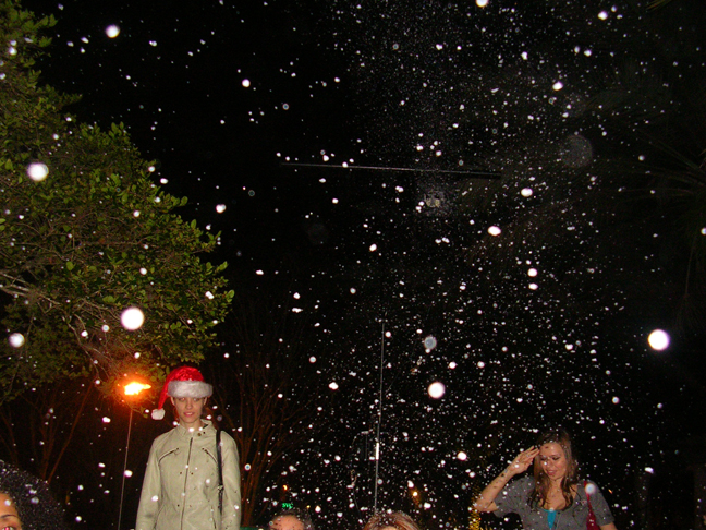 fake snow   events T 1000 snow at aUSF