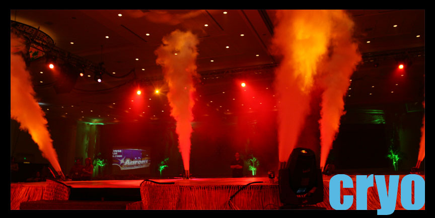 cryo effects and CO2jets rentals