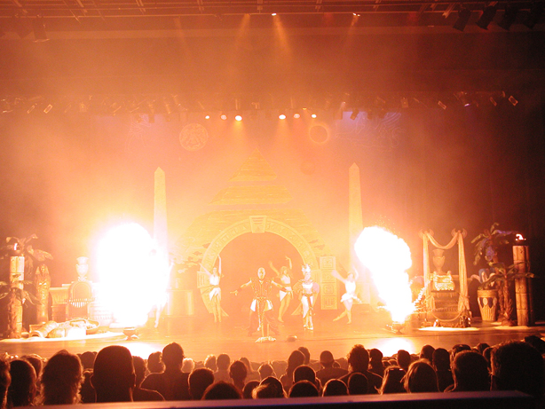 fireball at illusion show PKI