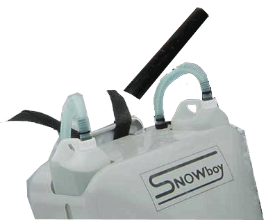 Backpack fake  snow machine