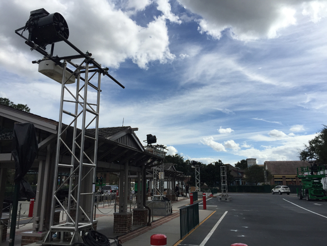 snow storm snow machine at disney springs