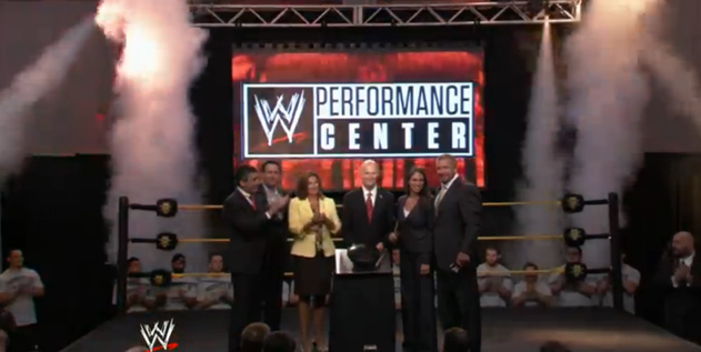 wwe cryo for grand opening perforance center