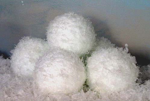 faux snow balls