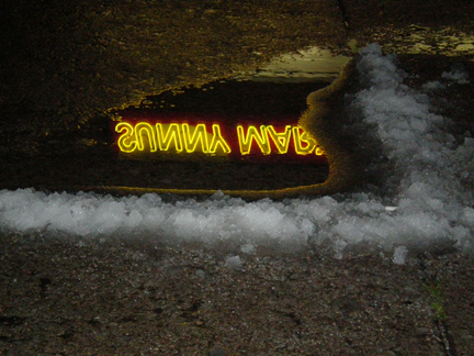 faux snow effect