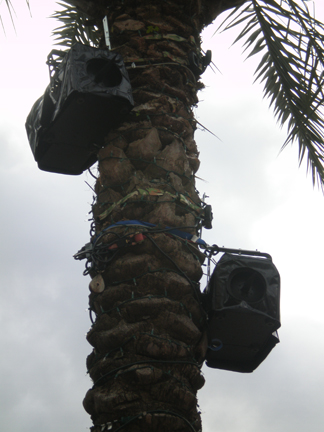 snow machines install on trees