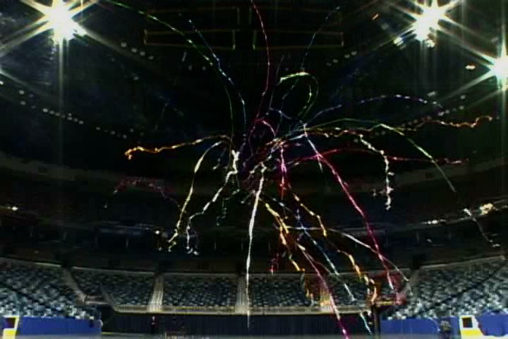 100 foot distance on streamers confetti shoot