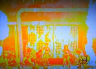 propane flames for Univision's "Premio Lo Nuestro," The annual Latin music awards show 2011