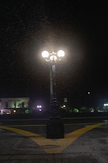 magic lamp snow machine in a Justin Bieber music video