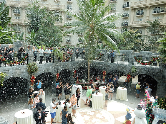 fake snow machines T 1500 at gaylord
