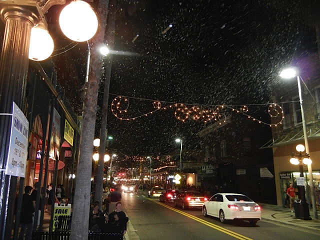 Ybor City snow machine event