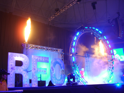 firefly Flames at arena sporting event