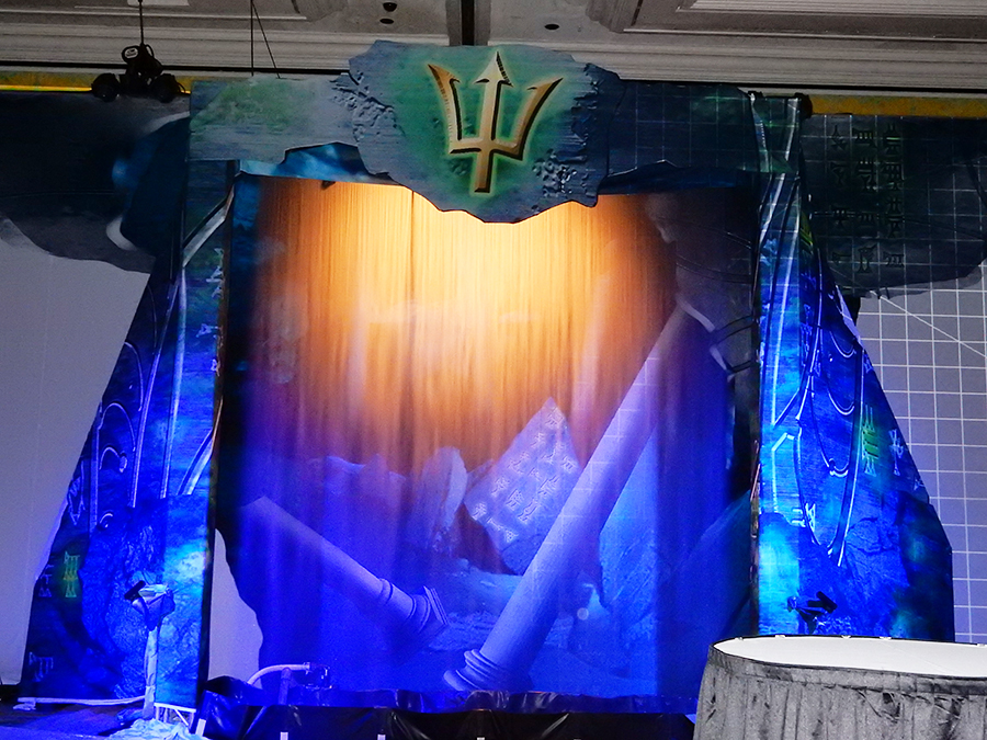 water video screen curtain