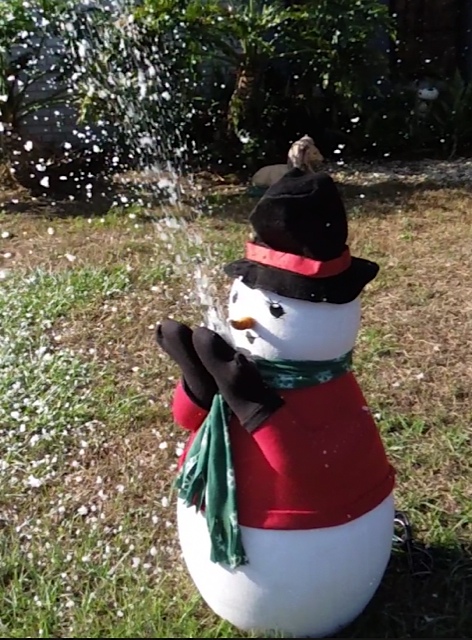 The Amazing snowing smowman snow machine