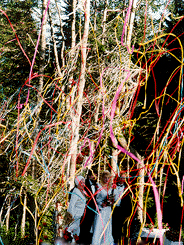 confetti streamers wedding
