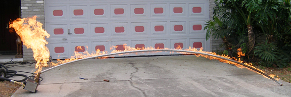 drangonfly arched flame bar