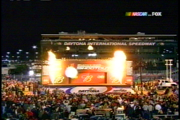 drangonflys Magic FX  propane flame cannons at NASCAR 