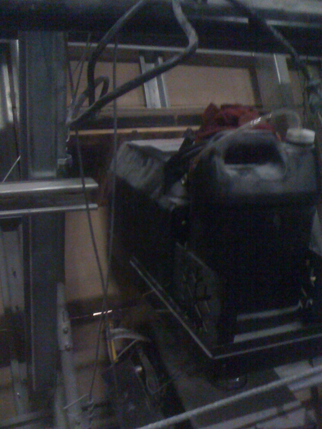 fake snow machine at theme park install
