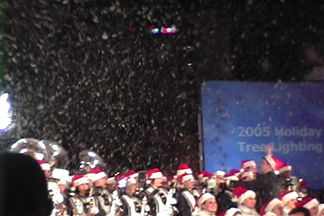artificial  snow falling events