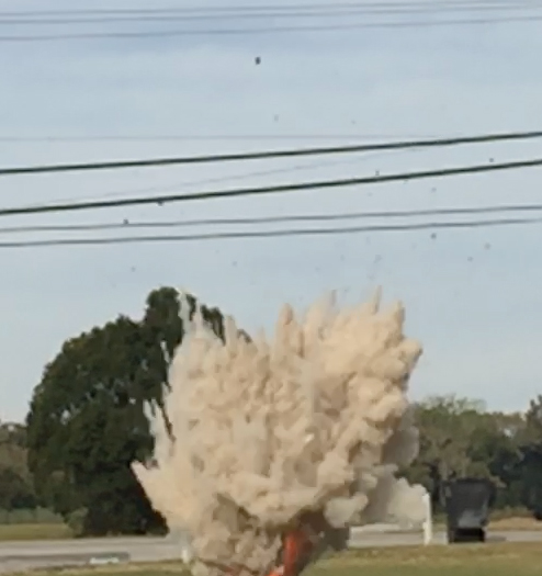 mortar trap explosion