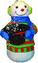 snowing snowman